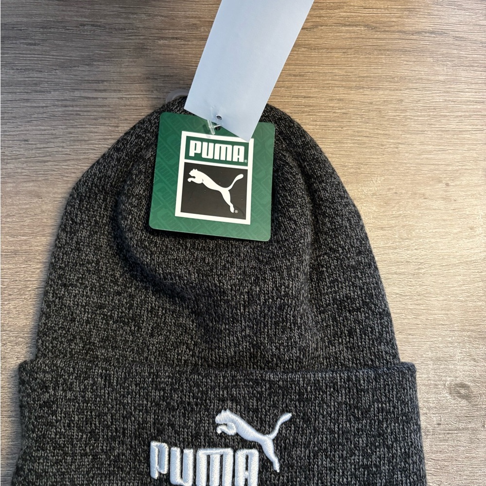 PUMA Charcoal Knit Beanie